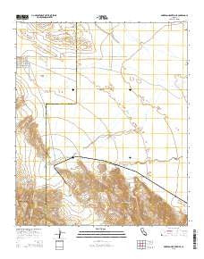 Borrego Mountain SE California Current topographic map, 1:24000 scale, 7.5 X 7.5 Minute, Year 2015