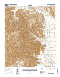 Borrego Palm Canyon California Current topographic map, 1:24000 scale, 7.5 X 7.5 Minute, Year 2015