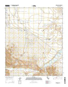 Borrego Sink California Current topographic map, 1:24000 scale, 7.5 X 7.5 Minute, Year 2015