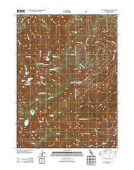 Boulder Peak California Historical topographic map, 1:24000 scale, 7.5 X 7.5 Minute, Year 2012