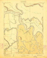 Bouldin California Historical topographic map, 1:31680 scale, 7.5 X 7.5 Minute, Year 1910