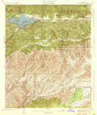 Bouquet Reservoir California Historical topographic map, 1:24000 scale, 7.5 X 7.5 Minute, Year 1937