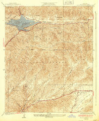 Bouquet Reservoir California Historical topographic map, 1:24000 scale, 7.5 X 7.5 Minute, Year 1937