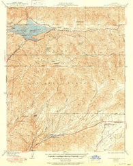 Bouquet Reservoir California Historical topographic map, 1:24000 scale, 7.5 X 7.5 Minute, Year 1937