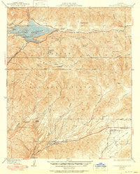 Bouquet Reservoir California Historical topographic map, 1:24000 scale, 7.5 X 7.5 Minute, Year 1937
