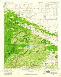 Bouquet Reservoir California Historical topographic map, 1:62500 scale, 15 X 15 Minute, Year 1958