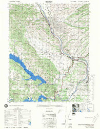 Bradley California Historical topographic map, 1:50000 scale, 15 X 15 Minute, Year 1976