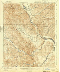 Bradley California Historical topographic map, 1:62500 scale, 15 X 15 Minute, Year 1919