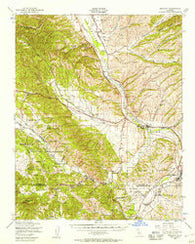 Bradley California Historical topographic map, 1:62500 scale, 15 X 15 Minute, Year 1948