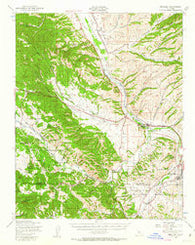 Bradley California Historical topographic map, 1:62500 scale, 15 X 15 Minute, Year 1948