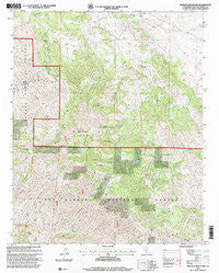 Branch Mountain California Historical topographic map, 1:24000 scale, 7.5 X 7.5 Minute, Year 1995