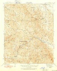 Branch Mtn California Historical topographic map, 1:62500 scale, 15 X 15 Minute, Year 1942