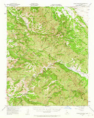 Branch Mtn California Historical topographic map, 1:62500 scale, 15 X 15 Minute, Year 1952