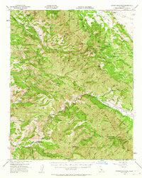 Branch Mtn California Historical topographic map, 1:62500 scale, 15 X 15 Minute, Year 1952
