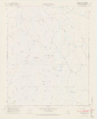 Branch Mtn California Historical topographic map, 1:24000 scale, 7.5 X 7.5 Minute, Year 1967