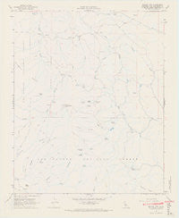 Branch Mtn California Historical topographic map, 1:24000 scale, 7.5 X 7.5 Minute, Year 1967