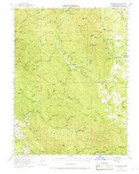 Branscomb California Historical topographic map, 1:62500 scale, 15 X 15 Minute, Year 1951