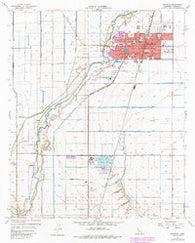 Brawley California Historical topographic map, 1:24000 scale, 7.5 X 7.5 Minute, Year 1957