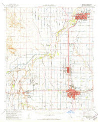 Brawley California Historical topographic map, 1:62500 scale, 15 X 15 Minute, Year 1957
