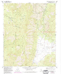 Breckenridge Mountain California Historical topographic map, 1:24000 scale, 7.5 X 7.5 Minute, Year 1972