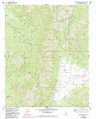 Breckenridge Mtn California Historical topographic map, 1:24000 scale, 7.5 X 7.5 Minute, Year 1972