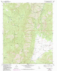 Breckenridge Mtn California Historical topographic map, 1:24000 scale, 7.5 X 7.5 Minute, Year 1972