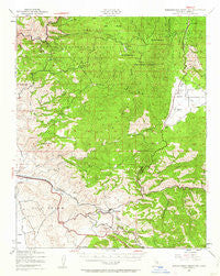 Breckenridge Mtn California Historical topographic map, 1:62500 scale, 15 X 15 Minute, Year 1943