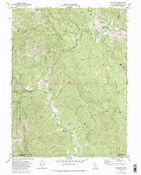 Briceland California Historical topographic map, 1:24000 scale, 7.5 X 7.5 Minute, Year 1969