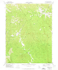 Briceland California Historical topographic map, 1:24000 scale, 7.5 X 7.5 Minute, Year 1969
