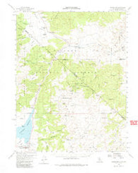 Bridgeport California Historical topographic map, 1:62500 scale, 15 X 15 Minute, Year 1958