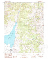 Bridgeport California Historical topographic map, 1:24000 scale, 7.5 X 7.5 Minute, Year 1989