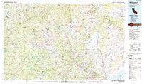 Bridgeport California Historical topographic map, 1:100000 scale, 30 X 60 Minute, Year 1985