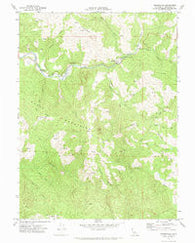 Bridgeville California Historical topographic map, 1:24000 scale, 7.5 X 7.5 Minute, Year 1969