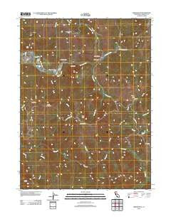 Bridgeville California Historical topographic map, 1:24000 scale, 7.5 X 7.5 Minute, Year 2012