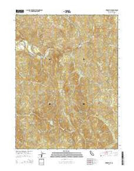 Bridgeville California Current topographic map, 1:24000 scale, 7.5 X 7.5 Minute, Year 2015