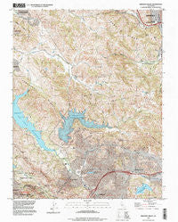 Briones Valley California Historical topographic map, 1:24000 scale, 7.5 X 7.5 Minute, Year 1995