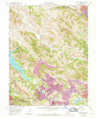 Briones Valley California Historical topographic map, 1:24000 scale, 7.5 X 7.5 Minute, Year 1959