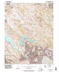 Briones Valley California Historical topographic map, 1:24000 scale, 7.5 X 7.5 Minute, Year 1993