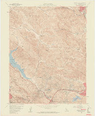 Briones Valley California Historical topographic map, 1:24000 scale, 7.5 X 7.5 Minute, Year 1959