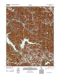 Briones Valley California Historical topographic map, 1:24000 scale, 7.5 X 7.5 Minute, Year 2012