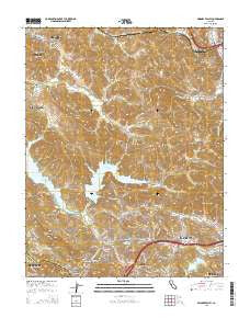 Briones Valley California Current topographic map, 1:24000 scale, 7.5 X 7.5 Minute, Year 2015