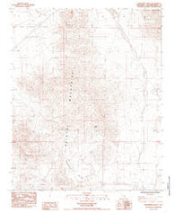 Broadwell Mesa California Historical topographic map, 1:24000 scale, 7.5 X 7.5 Minute, Year 1985