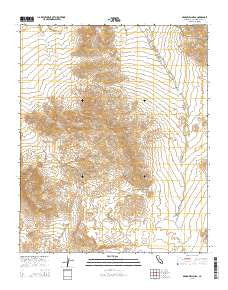 Broadwell Mesa California Current topographic map, 1:24000 scale, 7.5 X 7.5 Minute, Year 2015