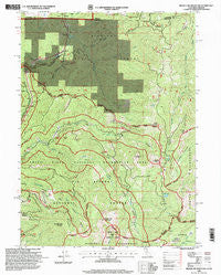 Broken Rib Mountain California Historical topographic map, 1:24000 scale, 7.5 X 7.5 Minute, Year 1996