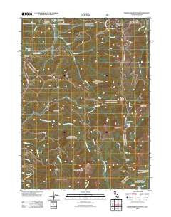 Broken Rib Mountain California Historical topographic map, 1:24000 scale, 7.5 X 7.5 Minute, Year 2012