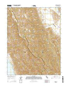 Brooks California Current topographic map, 1:24000 scale, 7.5 X 7.5 Minute, Year 2015