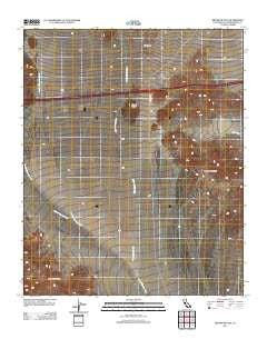 Brown Buttes California Historical topographic map, 1:24000 scale, 7.5 X 7.5 Minute, Year 2012