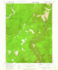 Brush Creek California Historical topographic map, 1:24000 scale, 7.5 X 7.5 Minute, Year 1947