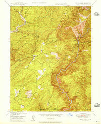 Brush Creek California Historical topographic map, 1:24000 scale, 7.5 X 7.5 Minute, Year 1956