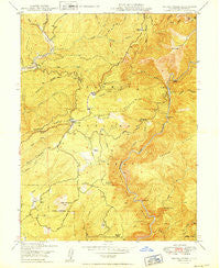 Brush Creek California Historical topographic map, 1:24000 scale, 7.5 X 7.5 Minute, Year 1949